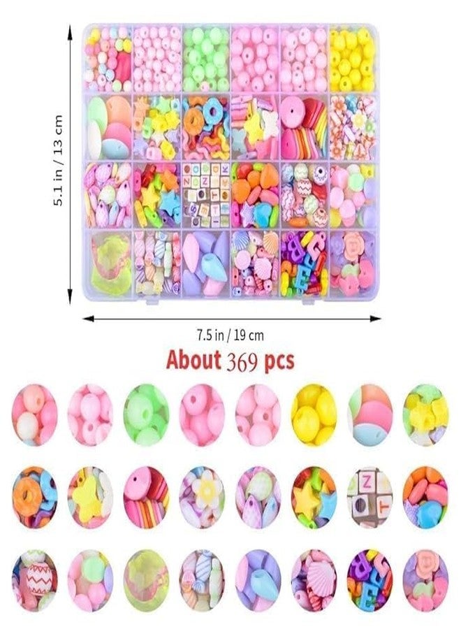 MATSON Plastic Beads for Kids Crafts Children's Jewelry Making Kit DIY Bracelets Necklace Hairband and Rings Craft Kits Birthday for 4, 5, 6, 7-Year-Old Little Girls(DIYBeadsSet) Multicolor - Image 2